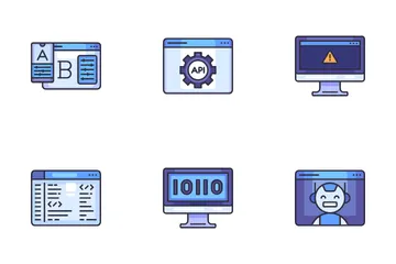 Desenvolvimento web Pacote de Ícones