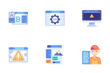 Desenvolvimento web Pacote de Ícones