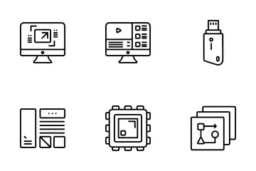 Desenvolvimento web Pacote de Ícones