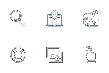 Desenvolvimento web Pacote de Ícones