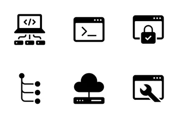 Desenvolvimento web Pacote de Ícones