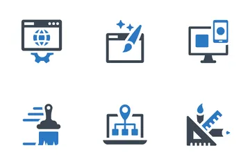 Desenvolvimento web Pacote de Ícones