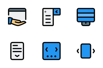 Desenvolvimento web Pacote de Ícones