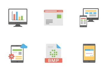 Desenvolvimento web Pacote de Ícones