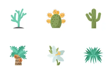 Cactus Plant Bundle Vector Graphic Element PNG Images