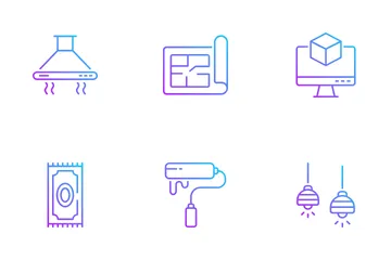 Design de interiores Icon Pack