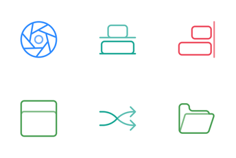 Design Line Color Icon Pack