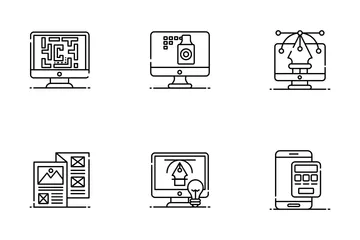 Design Resource And Creative Process Icon Pack