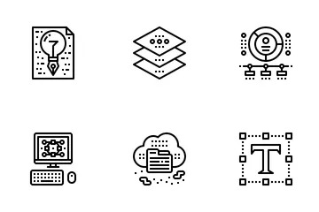 Designer Gadget Outline Icon Pack