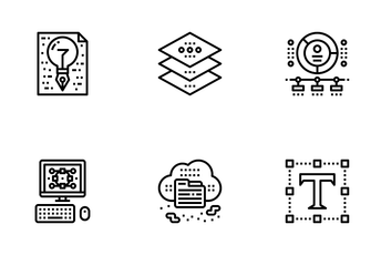 Designer Gadget Outline Icon Pack