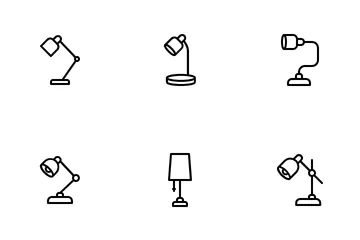 Desk Lamp Icon Pack