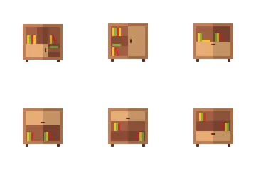 Desk Table And Furniture Icon Pack