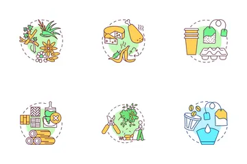 Desperdício de comida Icon Pack