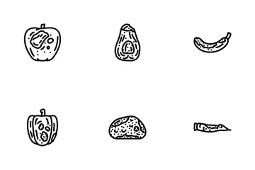 Desperdício de comida podre Icon Pack