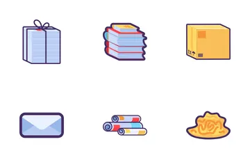 Desperdício de papel Icon Pack