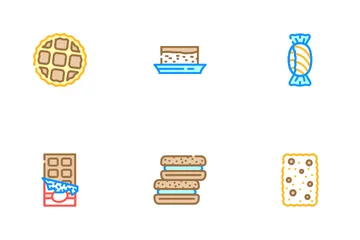 Dessert Delicious Food Icon Pack
