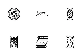 Dessert Delicious Food Icon Pack