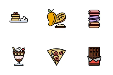 Dessert-Rezepte Icon Pack