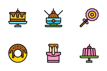 Desserts And Candies Icon Pack