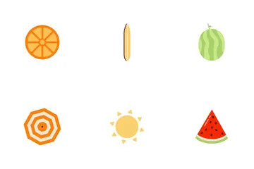 Desserts In Summer Icon Pack