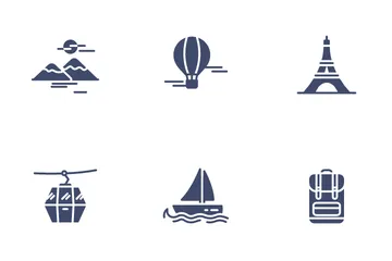 Destination de voyage Icon Pack