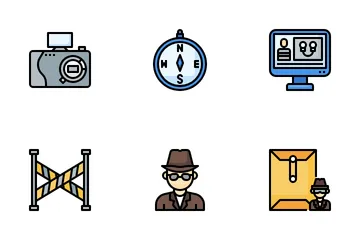 Detective privado Paquete de Iconos