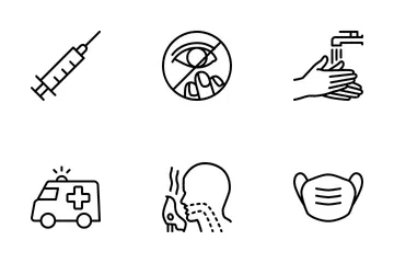 Detener virus Paquete de Iconos