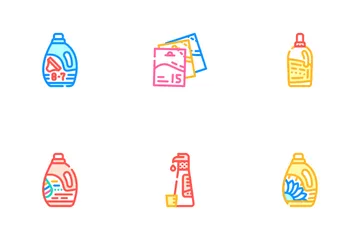 Detergent Washing Icon Pack