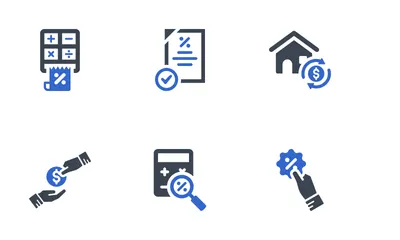 Deuda de préstamo Paquete de Iconos