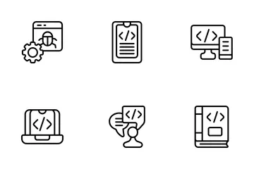 Developer Coding Icon Pack