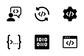 Développement Web, Programmation Vol-2 Icon Pack