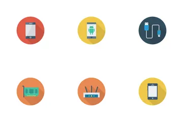 Devices Flat Circle Vol 1 Icon Pack