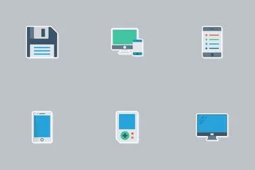 Devices Flat Paper Vol 1 Icon Pack