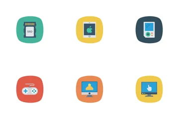 Devices Flat Square Rounded Vol 1 Icon Pack