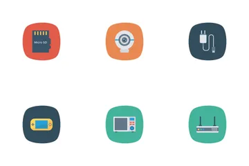 Devices Flat Square Rounded Vol 1 Icon Pack