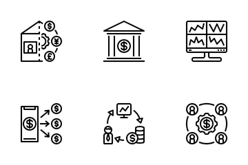Devisenhändler Symbolpack