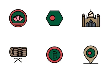 Día de la Independencia de Bangladesh Paquete de Iconos