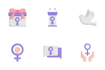 Dia de la mujer Icon Pack