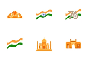 Día de la Independencia de la India Icon Pack