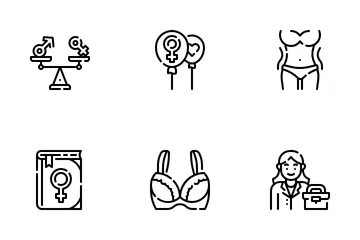 Dia da Mulher Pacote de Ícones