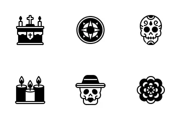 Dia de muertos Paquete de Iconos