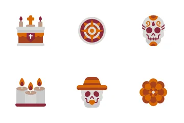 Dia de muertos Paquete de Iconos