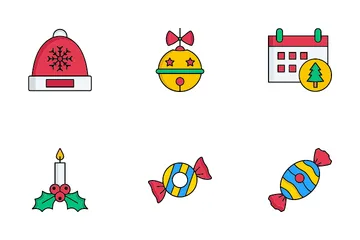 Día de Navidad Paquete de Iconos