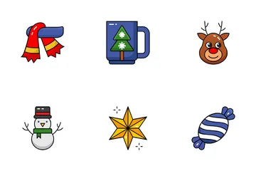 Día de Navidad Paquete de Iconos