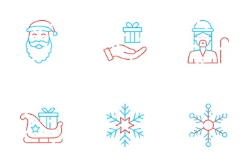 Día de Navidad Paquete de Iconos