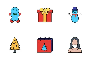 Día de Navidad Paquete de Iconos