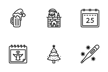 Día de Navidad Paquete de Iconos