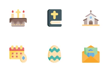 Día de Pascua Paquete de Iconos