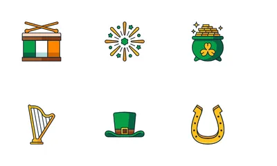 Día de San Patricio Paquete de Iconos