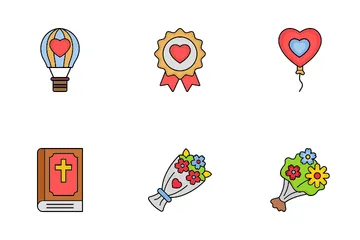 Día de San Valentín Paquete de Iconos